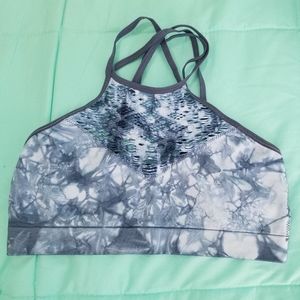 Blue tie dye bralette